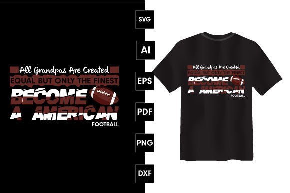 American Football Rugby T-shirt Design Graphics