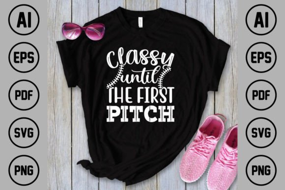 Classy Until the First Pitch: Football Graphics for T-Shirt Designs