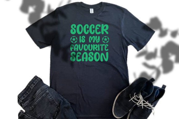 Soccer is My Favourite Season Svg Design: Graphics & T-Shirt Designs