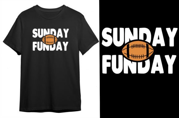 Sunday Funday Football Graphics for T-Shirt Designs